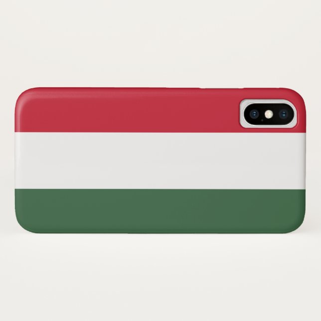 Coques Case-Mate iPhone Drapeau hongrois (Dos (Horizontal))