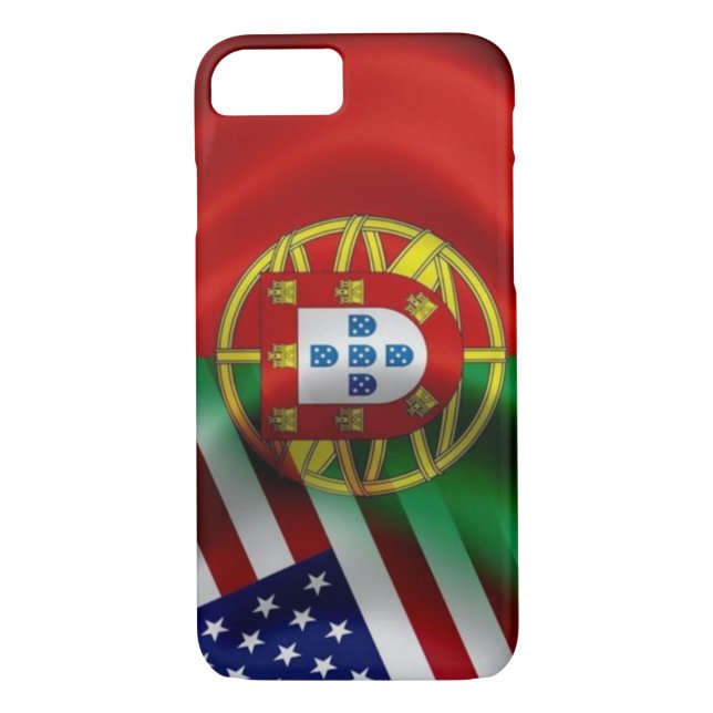 Coques Case-Mate iPhone Drapeau Iphone de Portugal/USA (Dos)
