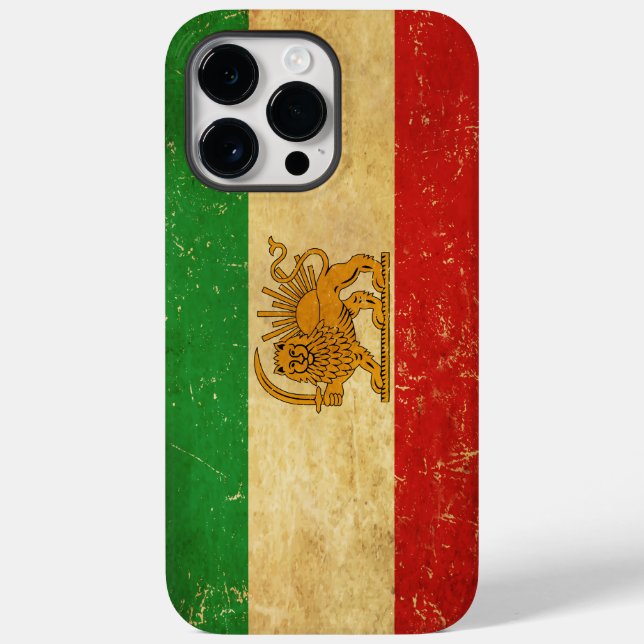 Coques Case-Mate iPhone Drapeau Iran Lion et Sun Shah d'Iran (Verso)