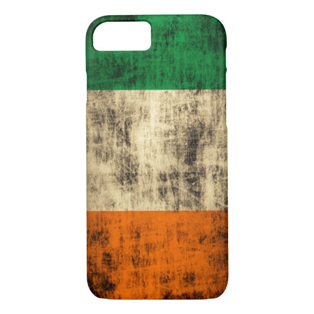 Coques Case-Mate iPhone Drapeau irlandais grunge (Dos)