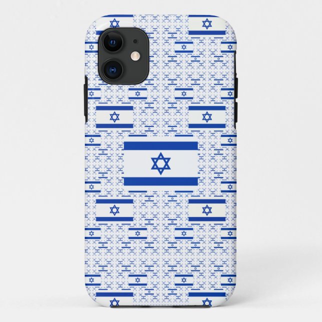 Coques Case-Mate iPhone Drapeau Israël - Étoile de David - en calques (Dos)