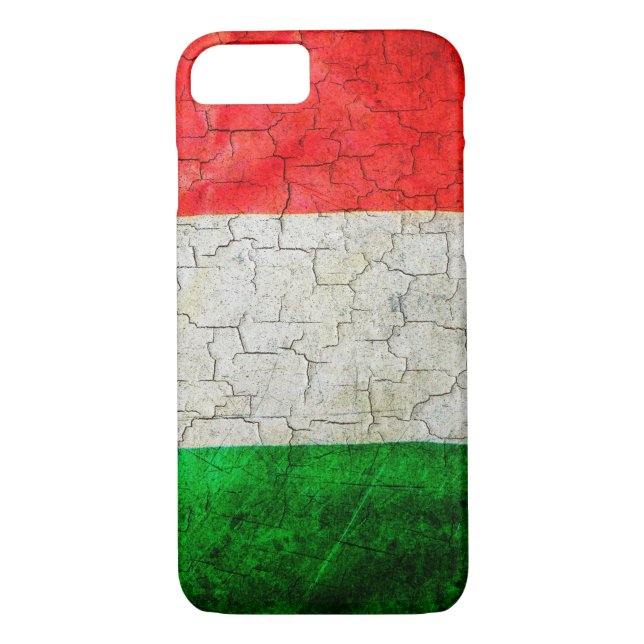 Coques Case-Mate iPhone Drapeau italien fissuré (Dos)