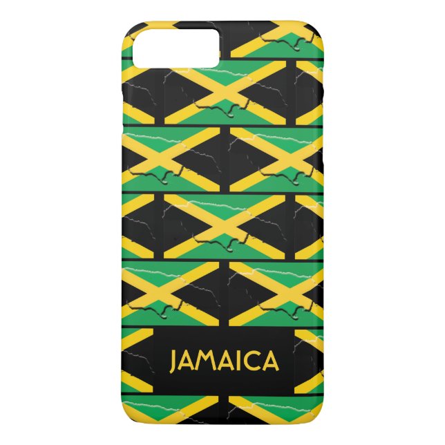 Coques Case-Mate iPhone Drapeau jamaïcain personnalisé (Dos)