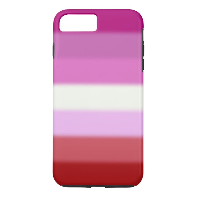 Coques Case-Mate iPhone Drapeau lesbien de fierté de Falln (Dos)