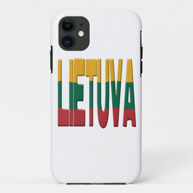 Coques Case-Mate iPhone Drapeau lituanien (Dos)