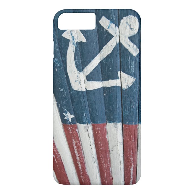 Coques Case-Mate iPhone Drapeau marin peint à la main (Dos)