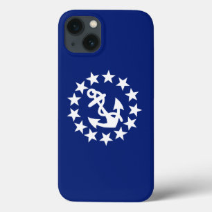 Coques Pour iPhone Drapeau nautique Ancre étoiles Bleu