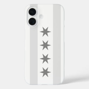 Coques iPhone 16 Drapeau Noir de Chicago