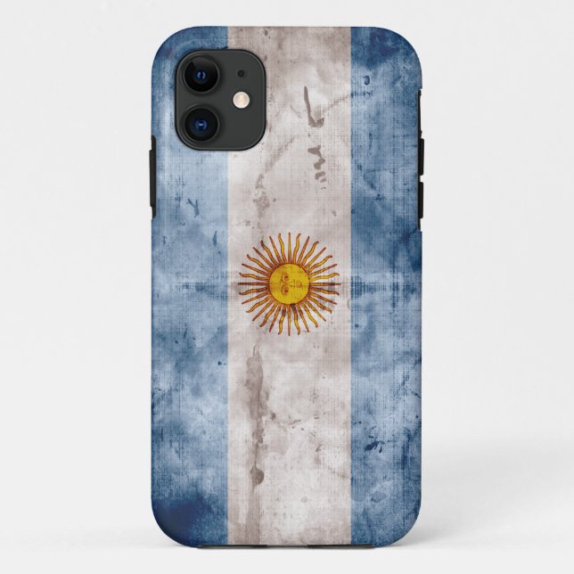 Coques Case-Mate iPhone Drapeau patiné de l&#x27;Argentine (Dos)