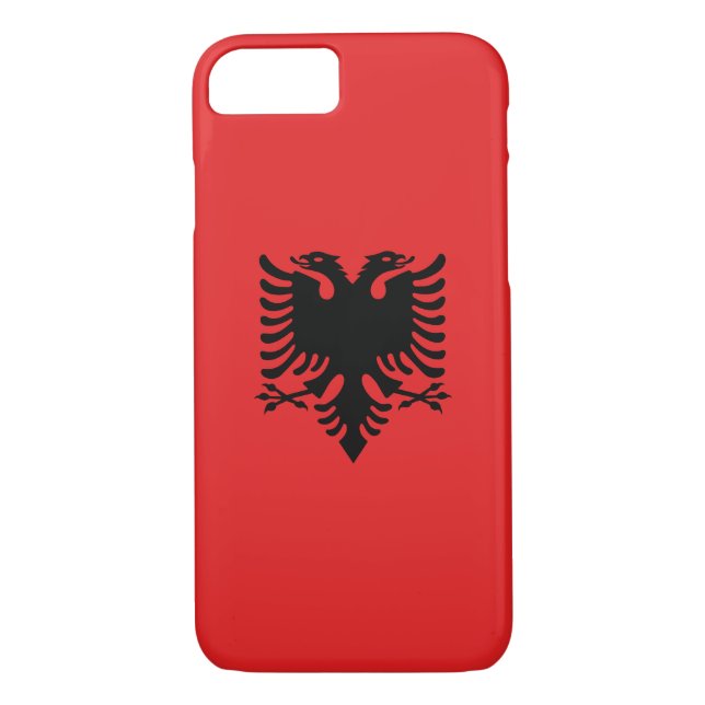 Coques Case-Mate iPhone Drapeau patriotique albanais (Dos)