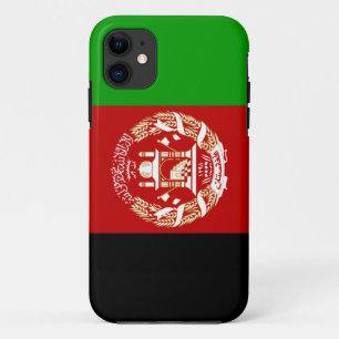 Coque iPhone 11 Drapeau patriotique de l'Afghanistan