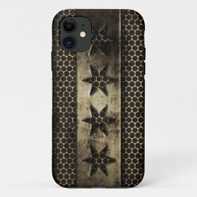 Coques Case-Mate iPhone Drapeau sale de Chicago en métal (Dos)