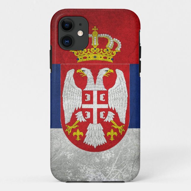 Coques Case-Mate iPhone Drapeau Serbie (Dos)