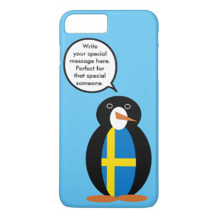 Case-Mate iPhone Case Drapeau suédois parlant Mme Pingouin Personnalisé