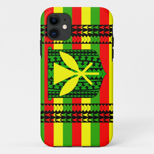 Coques Case-Mate iPhone Drapeau tribal de Kanaka Maoli (Dos)