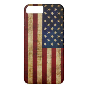 Coque iPhone 8 Plus/7 Plus Drapeau USA / Grunged