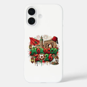 Coques iPhone 16 Drapeau Vintage Marocain Africain Maroc