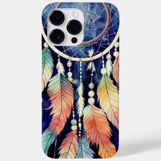 COQUES Case-Mate iPhone DREAMCATCHER EN COULEUR D'EAU ET PLUMES (Verso)