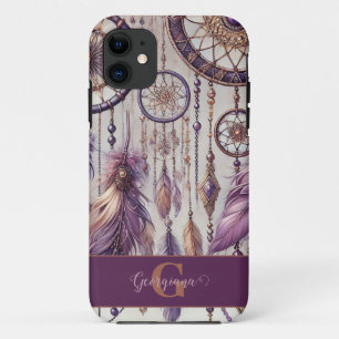 Case-Mate iPhone Case Dreamcatchers Personnalisés Boho & Purple & Or
