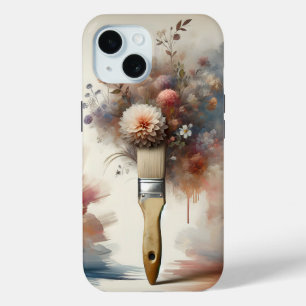 Coque Pour iPhone 15 Dreamy Paintbrush Flower Bunch