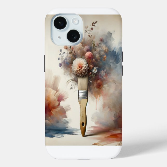 Coques Case-Mate iPhone Dreamy Paintbrush Flower Bunch (Verso)