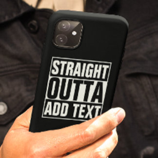 Coques Pour iPhone DROIT OUTTA - ajoutez votre texte ici/créez votre