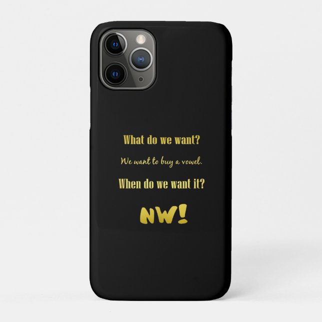 Coques Case-Mate iPhone Drôle Acheter une voyelle — Maintenant ! (Dos)
