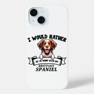 Coque Pour iPhone 15 Drôle Brittany Spaniel Dog