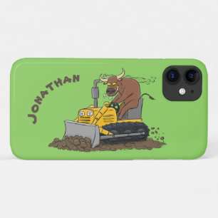 Case-Mate iPhone Case Drôle bulldozer de conduite de taureaux