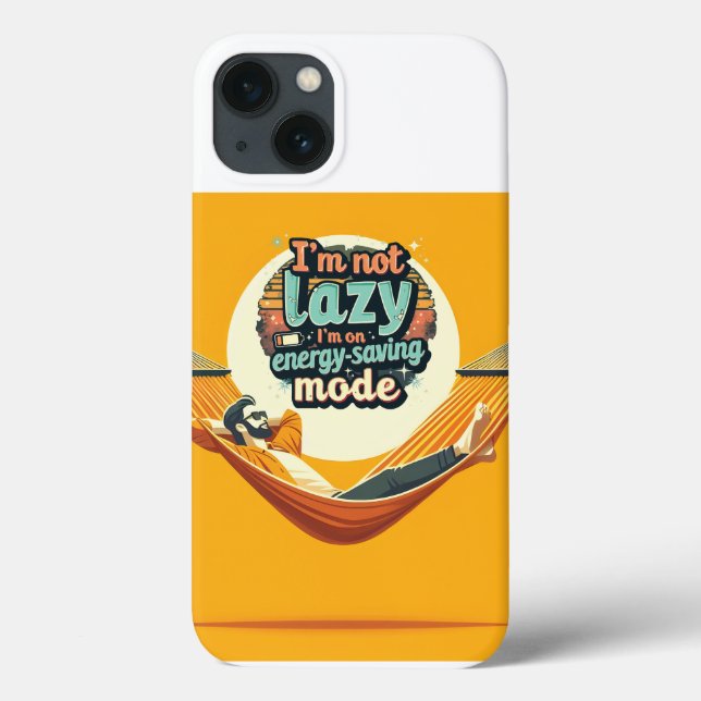 Coques Case-Mate iPhone Drôle cadeau pour Lazy People Design (Verso)
