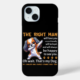 Coque Pour iPhone 15 Drôle Cavalier King Charles Spaniel Chien