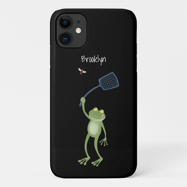 Coques Case-Mate iPhone Drôle dessin animé de la mouche à bec de grenouill (Dos)