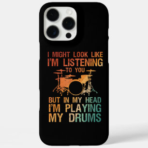 Coques iPhone 16 Pro Max Drôle Drummer Art Pour Hommes Femmes Drum Player P
