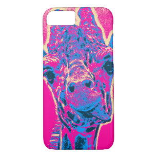 Coque iPhone 7 Drôle Giraffe Sticking out son langue