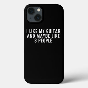 Case-Mate iPhone Case Drôle J'Aime Ma Guitare Et Peut-Être 3 Personnes.
