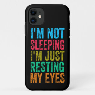 Case-Mate iPhone Case drôle je ne dors pas, je me repose juste les yeux