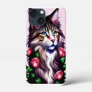 Case-Mate iPhone Case Drôle Maine Coon visage de chat