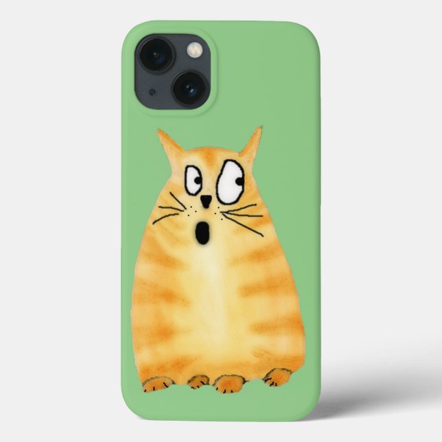 Coques Case-Mate iPhone Drôle Orange Tabby Cat (Verso)