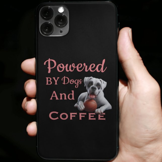 Coques Case-Mate iPhone Drôle Propulsé par les chiens et le café (Créateur téléchargé)
