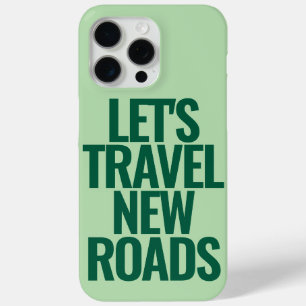 Coque iPhone 15 Pro Max Drôle texte personnalisé Voyons vert
