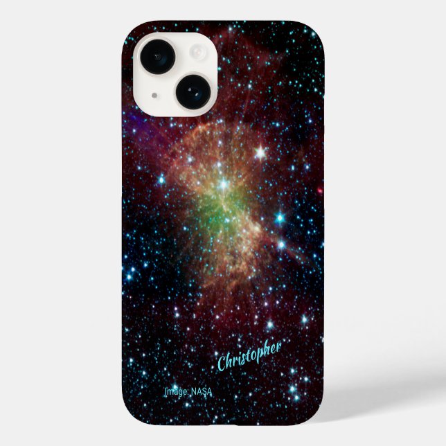 Coques Case-Mate iPhone Dumbbell nebula votre nom astronomie (Verso)