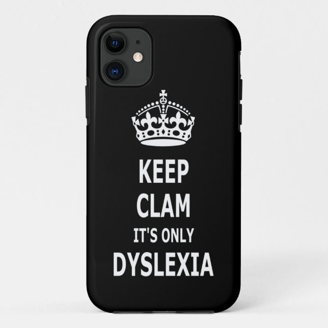 Coques Case-Mate iPhone Dyslexie drôle (Dos)