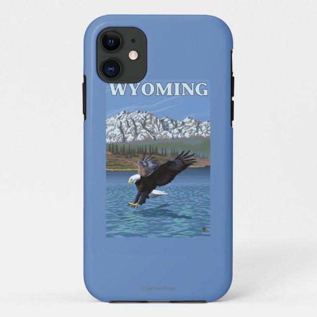 Coques Case-Mate iPhone Eagle chauve plongeant - le Wyoming (Dos)