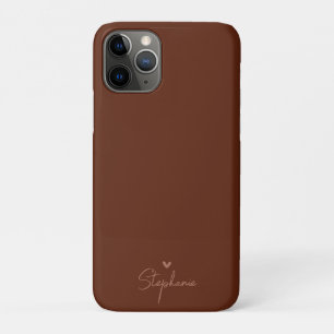 Case-Mate iPhone Case Earth Tone Minimalist Heart Nom cadeau personnalis