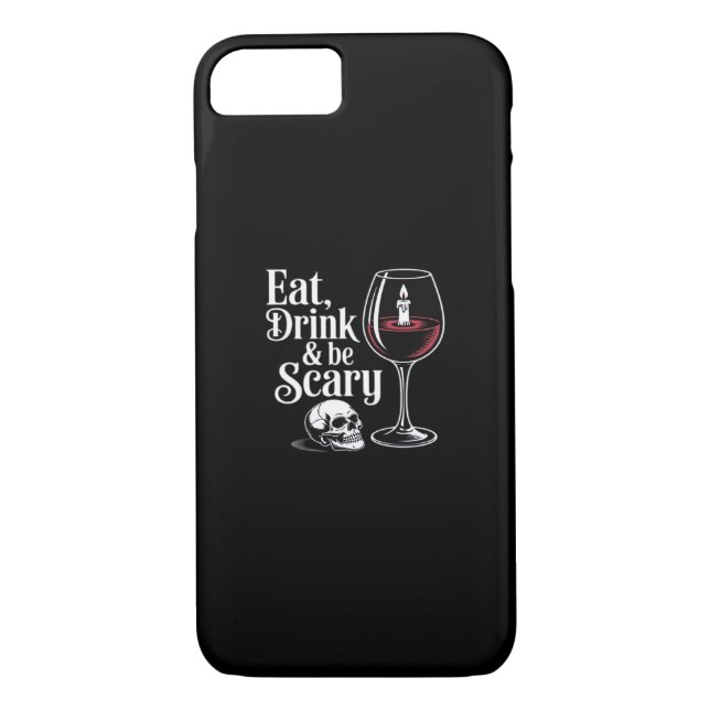 Coques Case-Mate iPhone Eat Drink And Be Scary Funny Quote Modern Look (Dos)