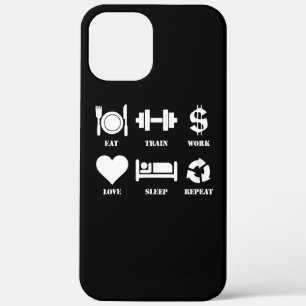 Case-Mate iPhone Case Eat Train Work Love Sleep Repeat Motivational Gym