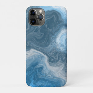 Case-Mate iPhone Case Eau bleue et Marbre blanc comme l'art fluide