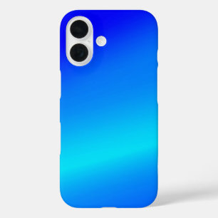 Coques iPhone 16 Eau claire bleu cuivre pastel abstrait