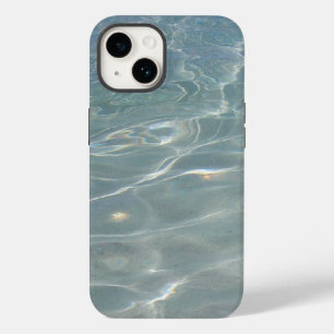 Coque Pour iPhone 14 Eau des Caraïbes Bleu Abstrait Nature