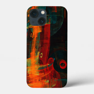Case-Mate iPhone Case Eau Orange Rouge Bleu moderne Art Abstrait Motif